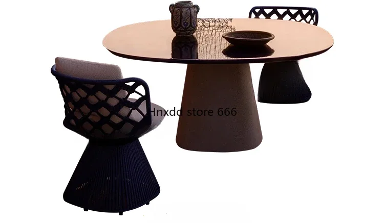 Outdoor sofa chair, courtyard rattan, outdoor waterproof and sunscreen aluminum alloy