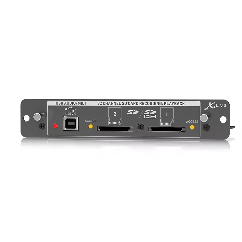 

Behringer X32 Expansion Card X-LIVE for 32-Channel SD/SDHC Card And USB Recording Pa System Music Equipment