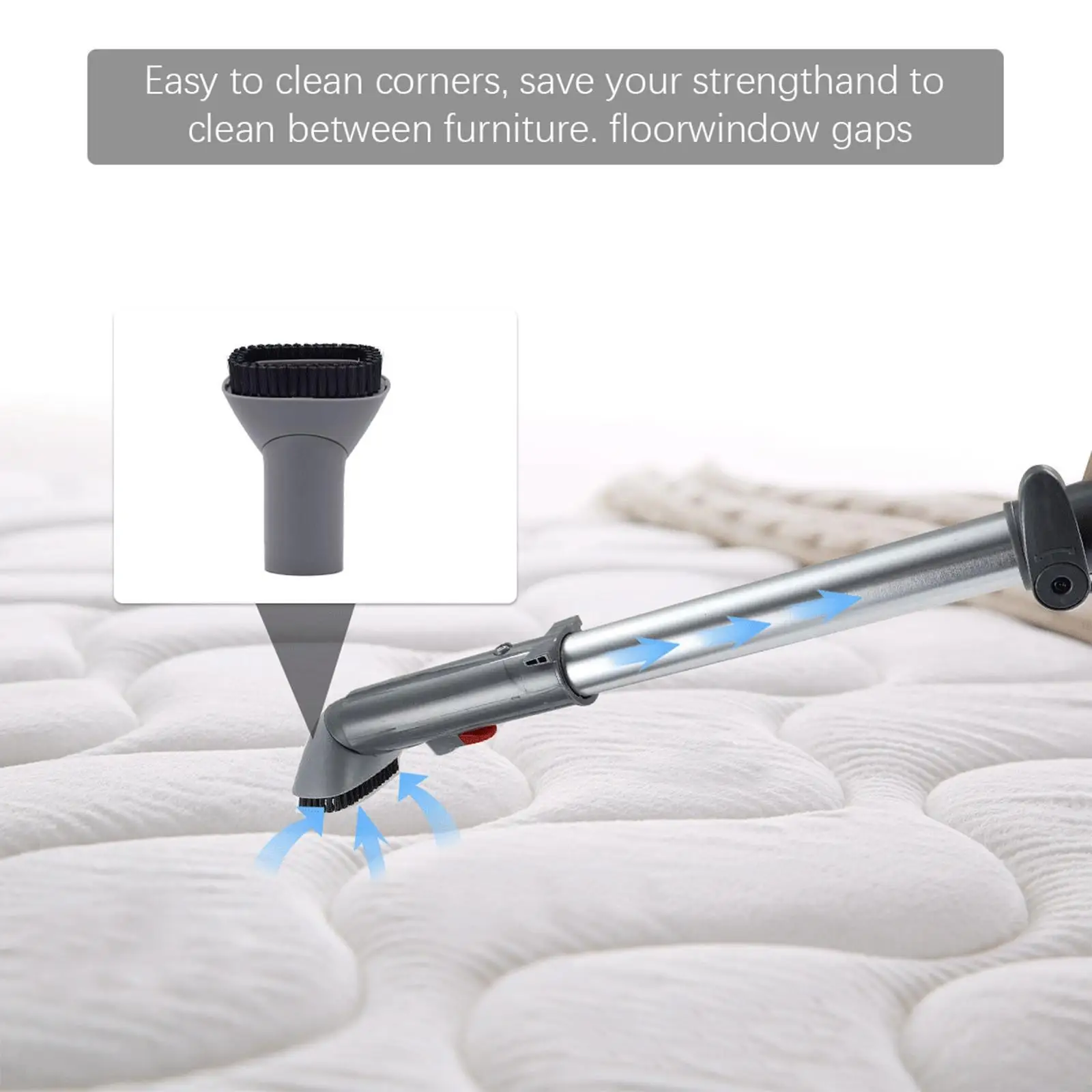 22FFJ Vacuum Crevice Nozzle +Dust Brush for Shark NV352 NV357