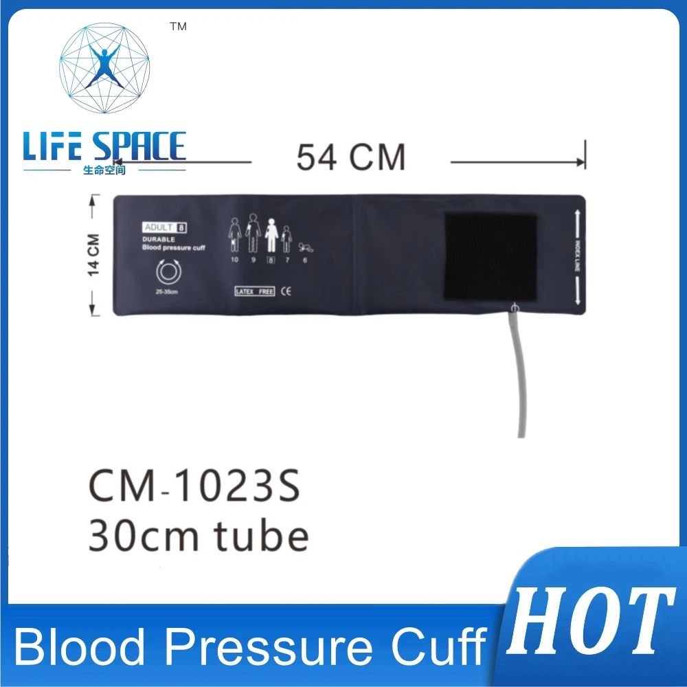 adult Arm 25-35cm Blood Pressure Cuff Single tube for GE Monitor Meter Tonometer Sleeve Sphygmomanometer Belt HTHP disinfect