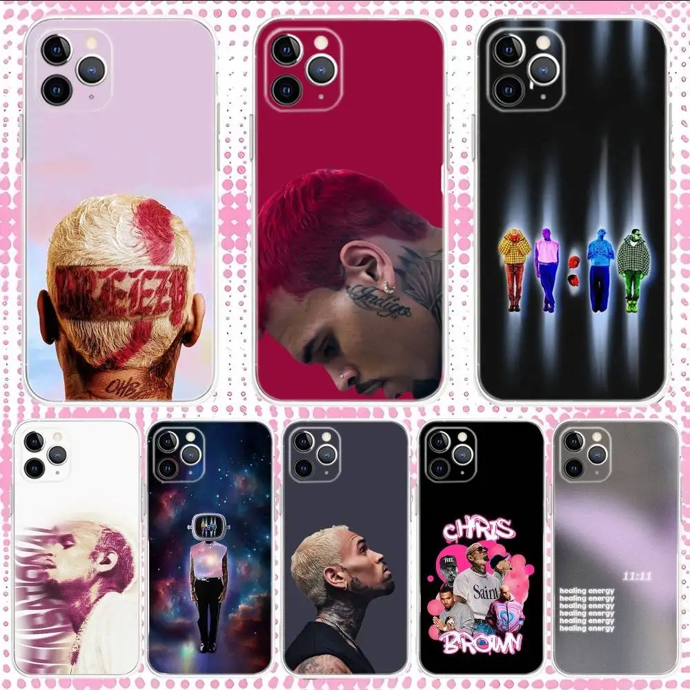 

C-Chris Brown 11:11 Phone Case For iPhone 17,16,15,14,13,12,11,Pro,Max,Plus,Air,X,XS,XR,SE,Mini Transparent Silicone Soft