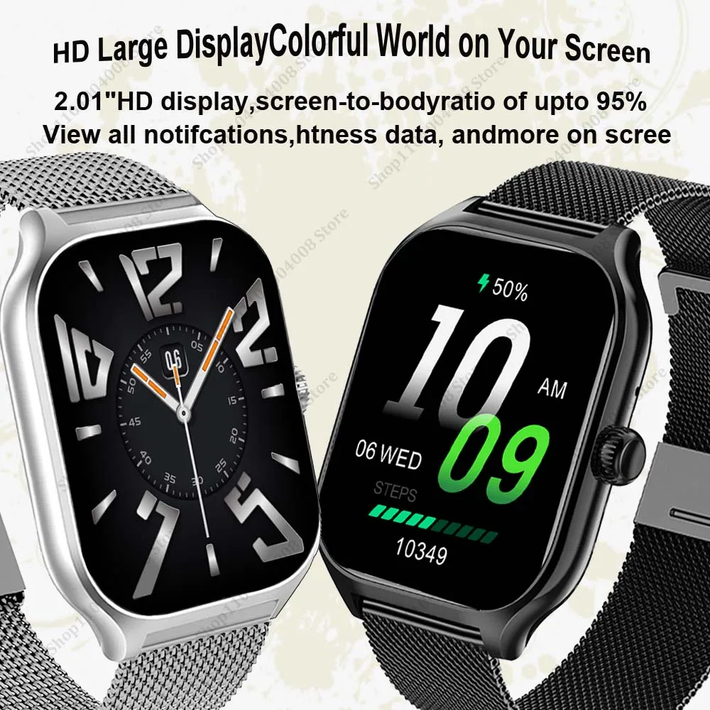 Vitality Smartwatch Uomo e donna Versione globale Chiamata Bluetooth Regalo di Natale Foto Salute Tracker Smartwatch multifunzione