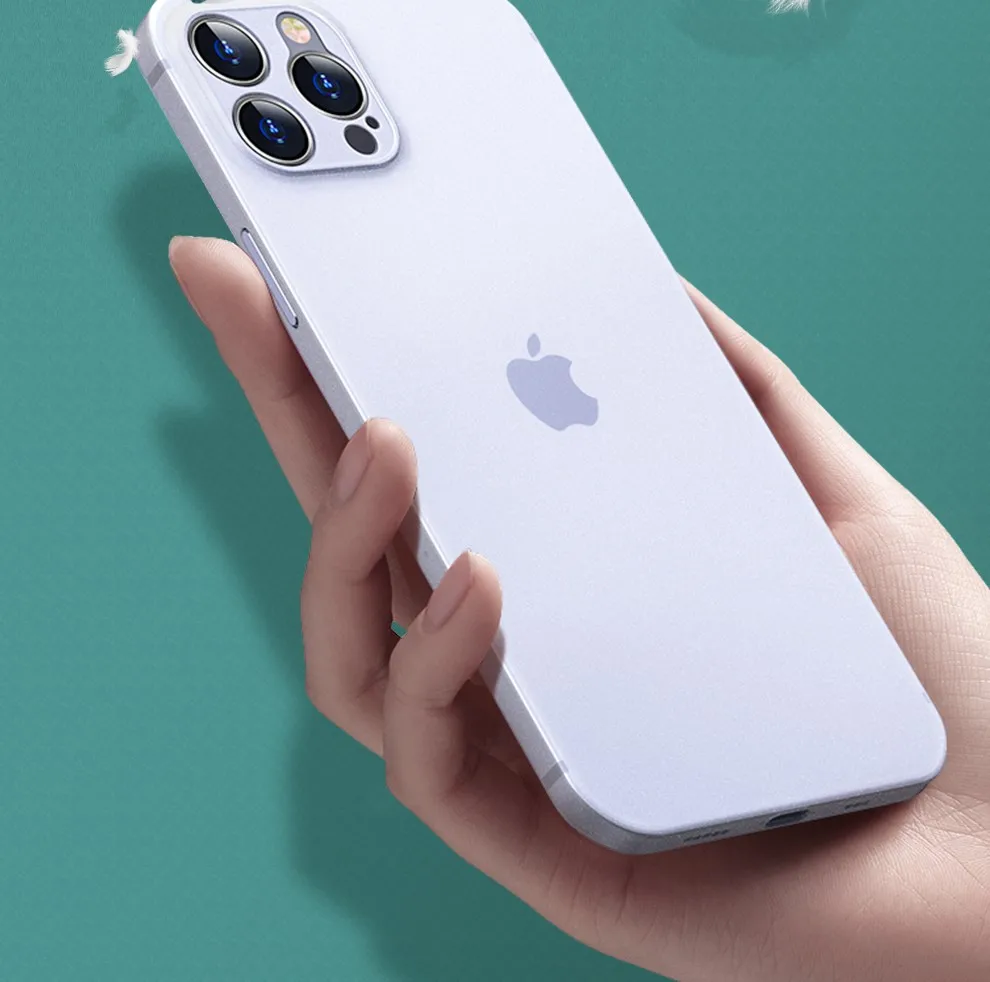 Durchscheinende, ultradünne, matte PC-Hülle für iPhone 11, 12, 13, 14, 15, 16 Pro Max 15 Plus, mattierte Handyhülle – Detail 7