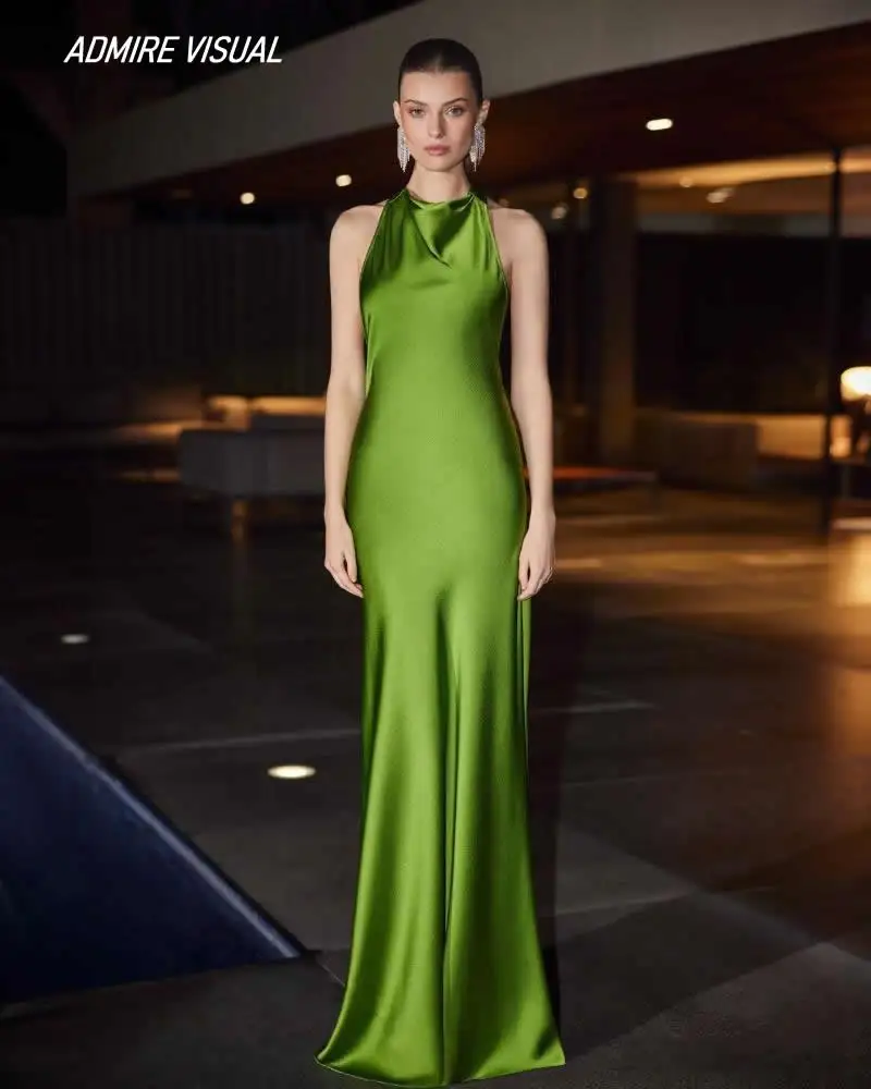 ใหม่ล่าสุดชุดราตรียาวที่กําหนดเอง Mermaid Halter คอชุดราตรี Elegant ชุดพิเศษ