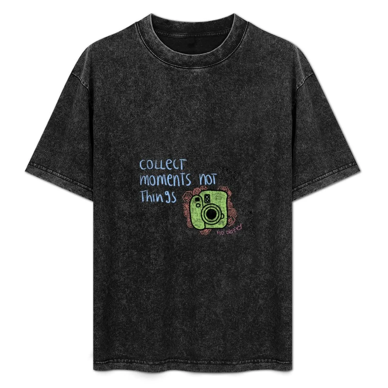 Collect moments not things camera T-Shirt Industrial Work Tee Shirt
