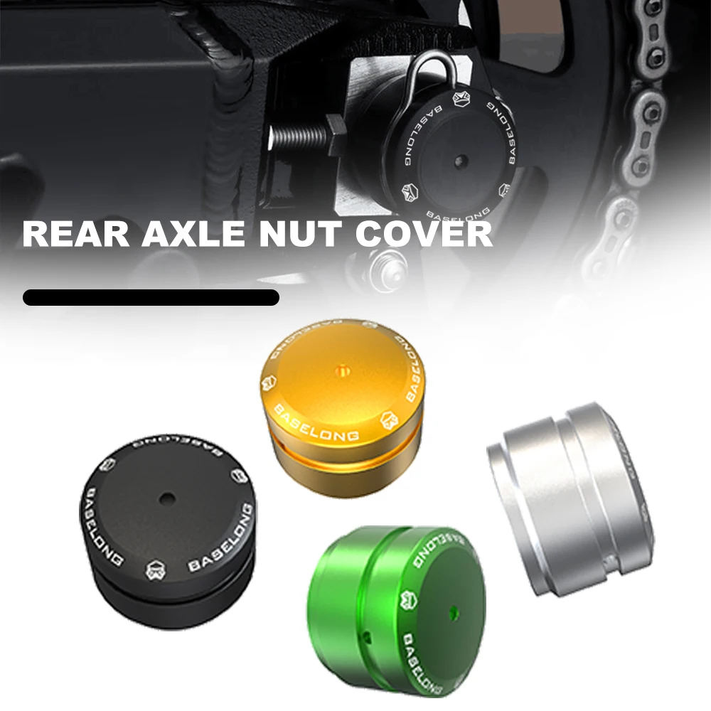 

Z900RS Rear Axle Nut Cover For Kawasaki Z900RS CAFE Rear Axle Sliders Z 900 RS Axle Cap ZR900 Swingarm Nut Protectors Aluminum