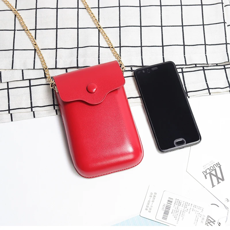 202450 Ladies Woman Fashion Phonebags borse a tracolla in pelle