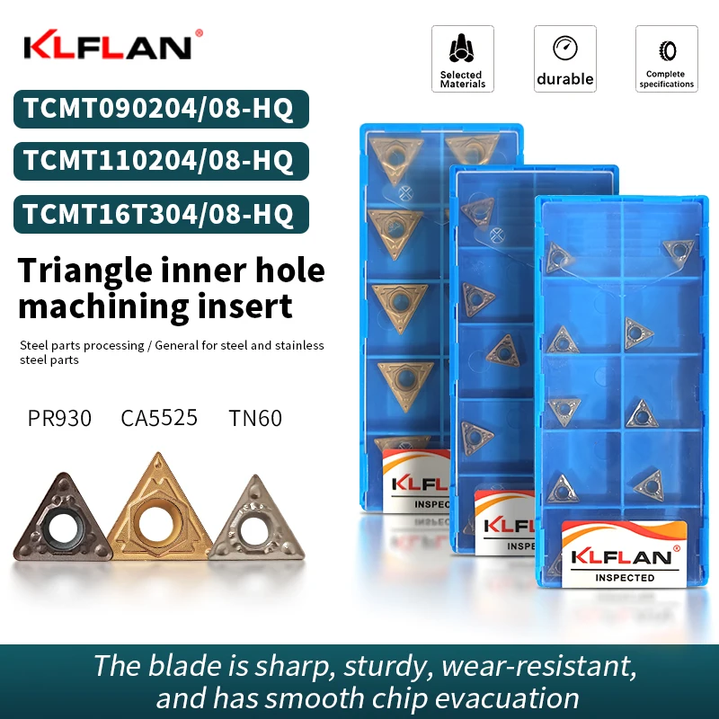 CNC Turning Inserts TCMT09 TCMT16 TCMT11 Triangular Internal Bore Turning Inserts Boring Inserts For Steel And Stainless Steel