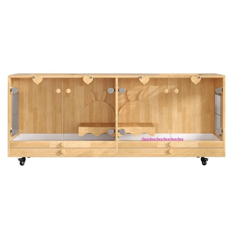 

Rabbit Cage Large Special Indoor Double-layer Tray Waterproof and Anti-spray Urine Pet Guinea Pig Guinea