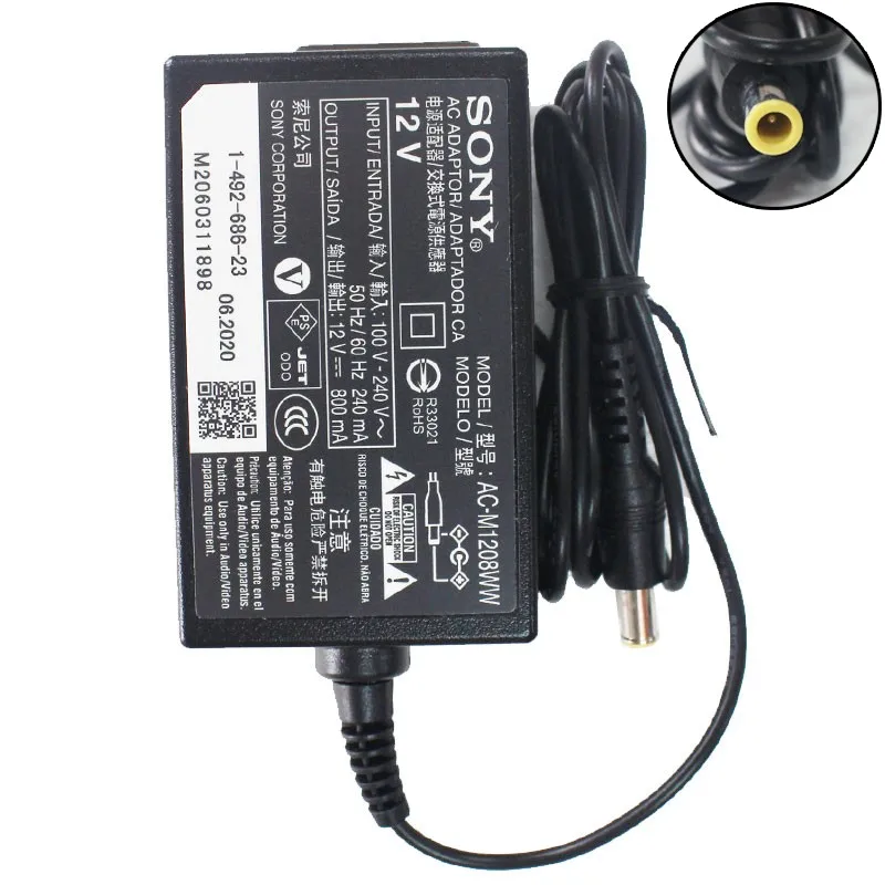 

12V 0.8A Power Adapter AC-M1208WW For Sony BDP-S5500/1500/6700 Blu-ray Disc Player Power Supply