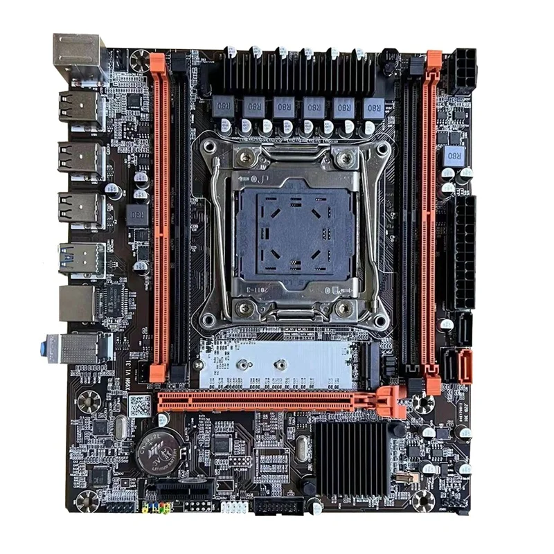 X99H Desktop Motherboard+E5 2678 V3 CPU+Thermal Grease LGA2011-V3 B85 DDR3X4 ECC Slot M.2 NVME PCI-E 3.0 X16 Black PCB 1Set