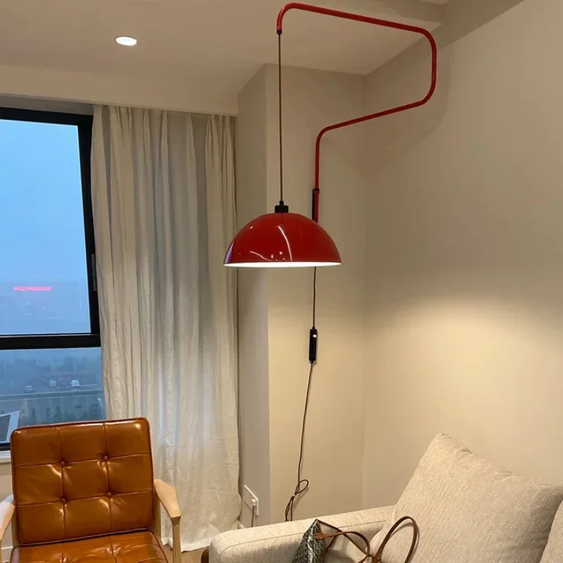 Nordic Pendant Lamp Kitchen Island Long Arm Movable Foldable Extendable Wall Lamp Bedroom Headboard Indoor Decorative Lamp