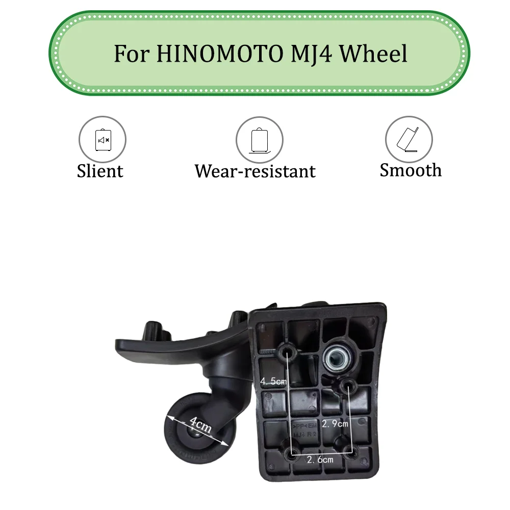 For HINOMOTO MJ4 Universal Wheel Replacement Suitcase Silent Smooth Shock Absorbing Durable Convenient Accessories Caster Wheels