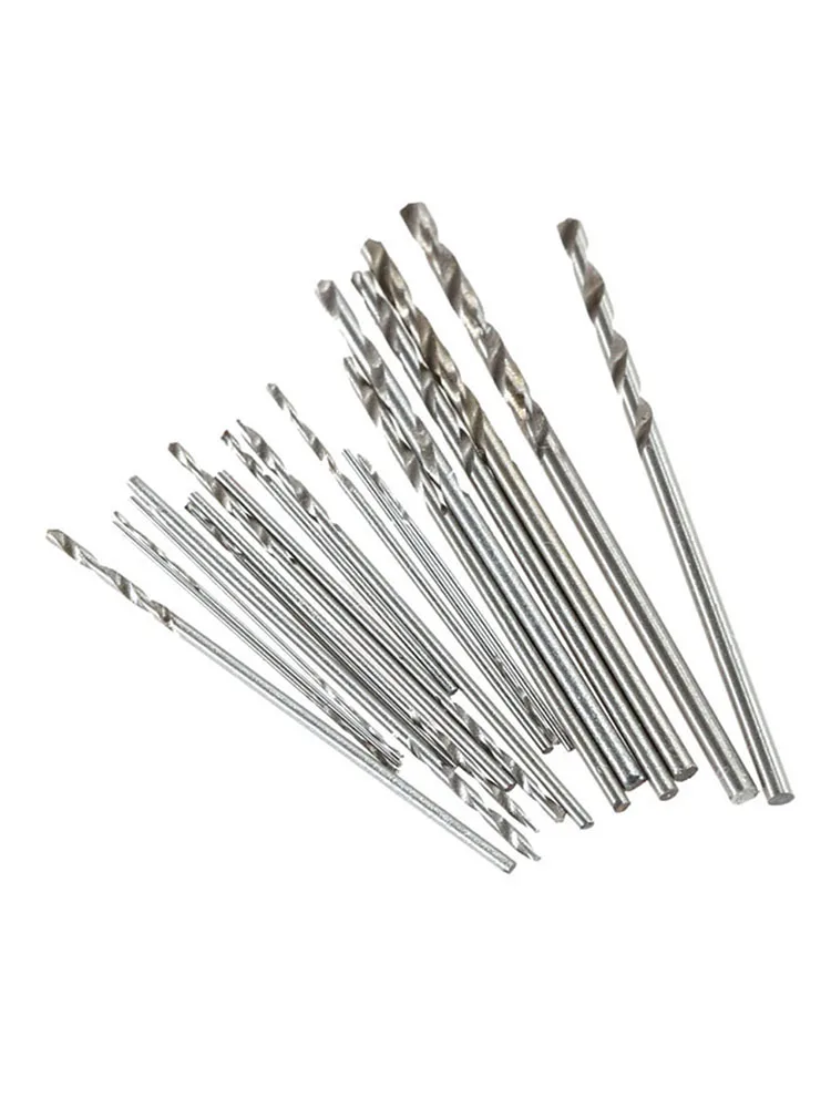 25 قطعة HSS مايكرو تويست مجموعة لقمة مثقاب عالية السرعة الصلب لقمة ثقب 0.5 مللي متر ~ 3 مللي متر مستقيم عرقوب ل دريمل أداة دوارة أدوات المجوهرات