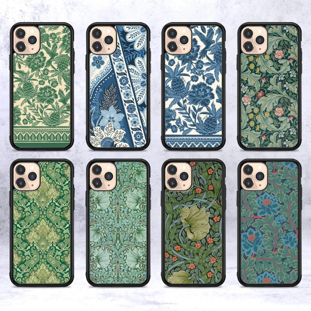 

William Morris Strawberry Thief Phone Case Silicone PC+TPU For Samsung S10 20 30 22 23 24 Plus Lite Fundas