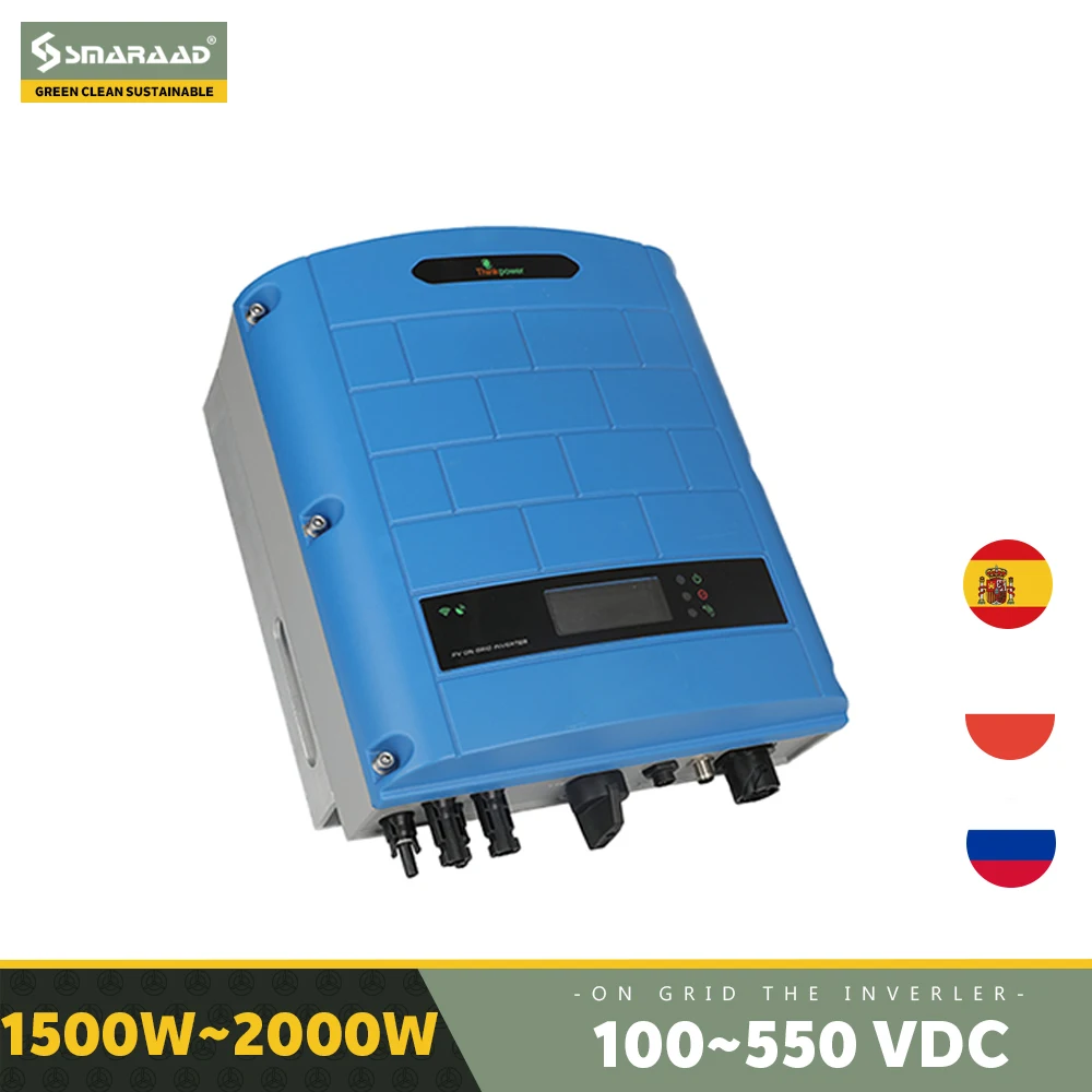 

Solar Grid Connected Inverter 1500W 3000W 1.5KW 2.2KW 3KW with Input Single MPP Waterproof IP65 Wifi Mode for Home Portable