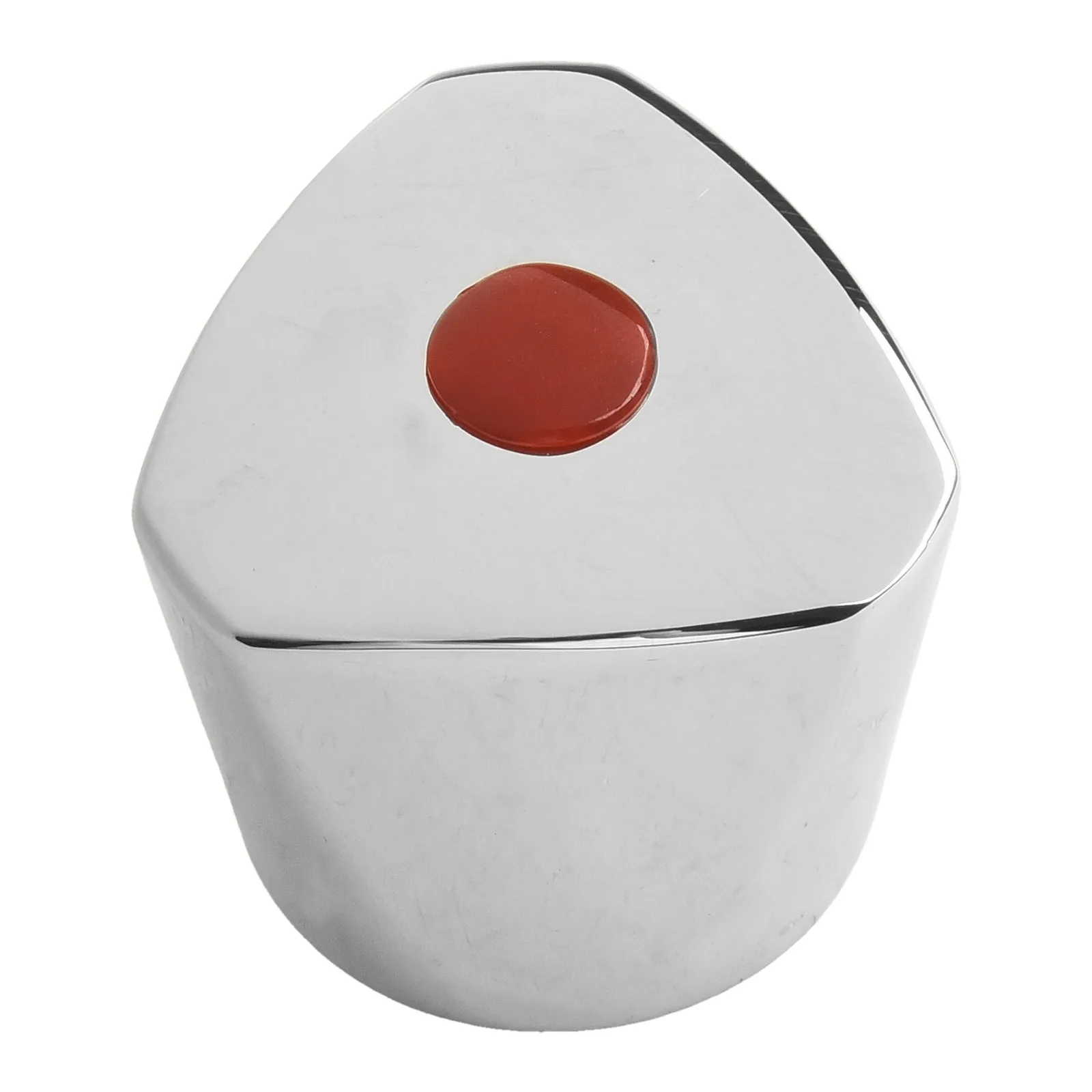 Accessories Bathroom Parts Sink Parts Rotary Handle Faucet Handles Cold Warm Red Silver Versatile Usage Zinc Alloy