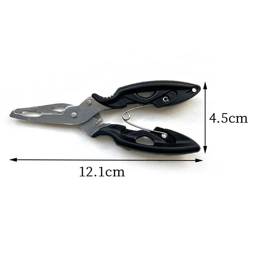 1 Pc Fishing Pliers Fixed Lock Design Lure Pliers Fishing Pliers Aluminum Split Ring-Hook Remover-Line Cutter Versatile Tool