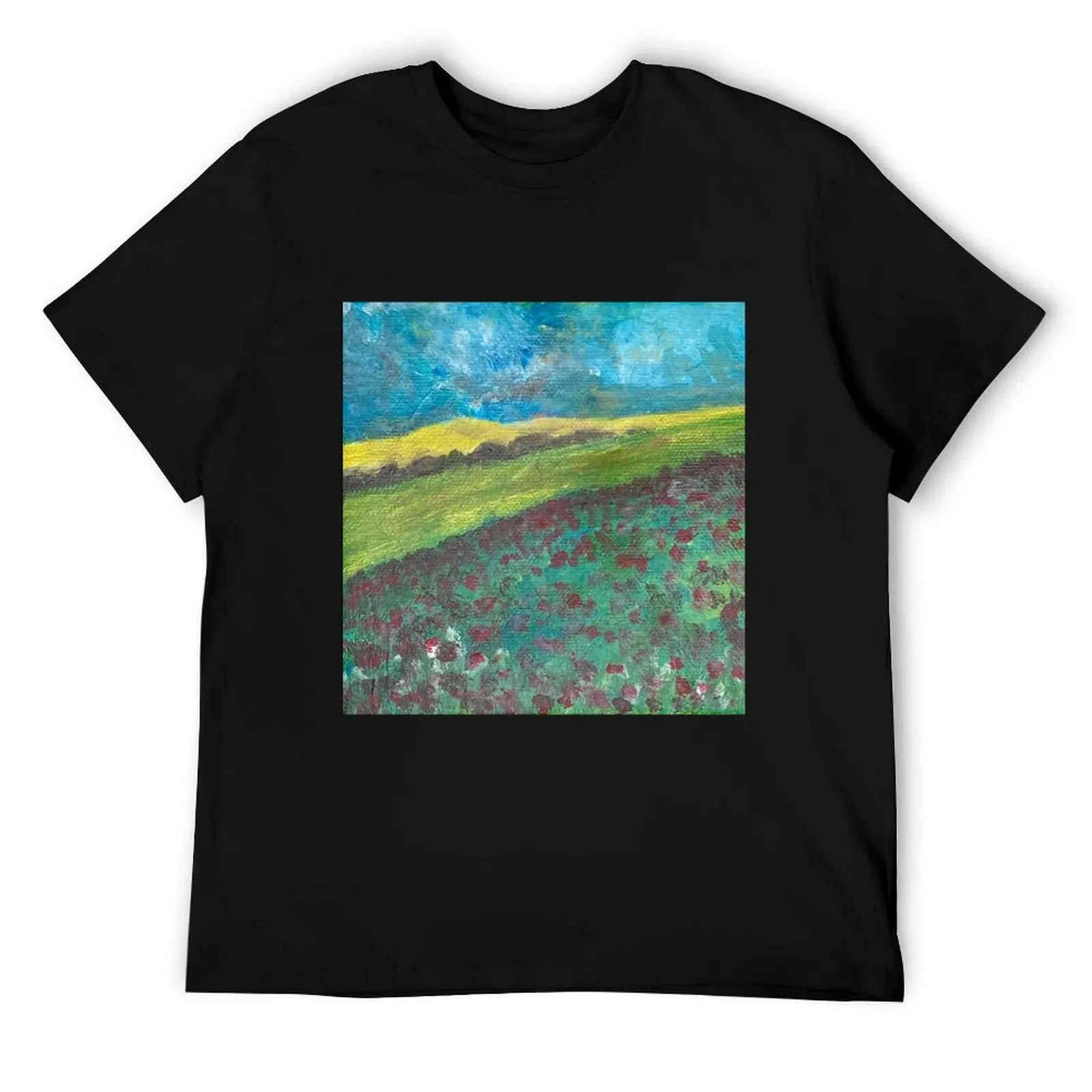 

Футболка Fields Over There, мужские хлопковые мягкие мужские футболки, высококачественные брендовые футболки класса люкс, дизайнерская футболка