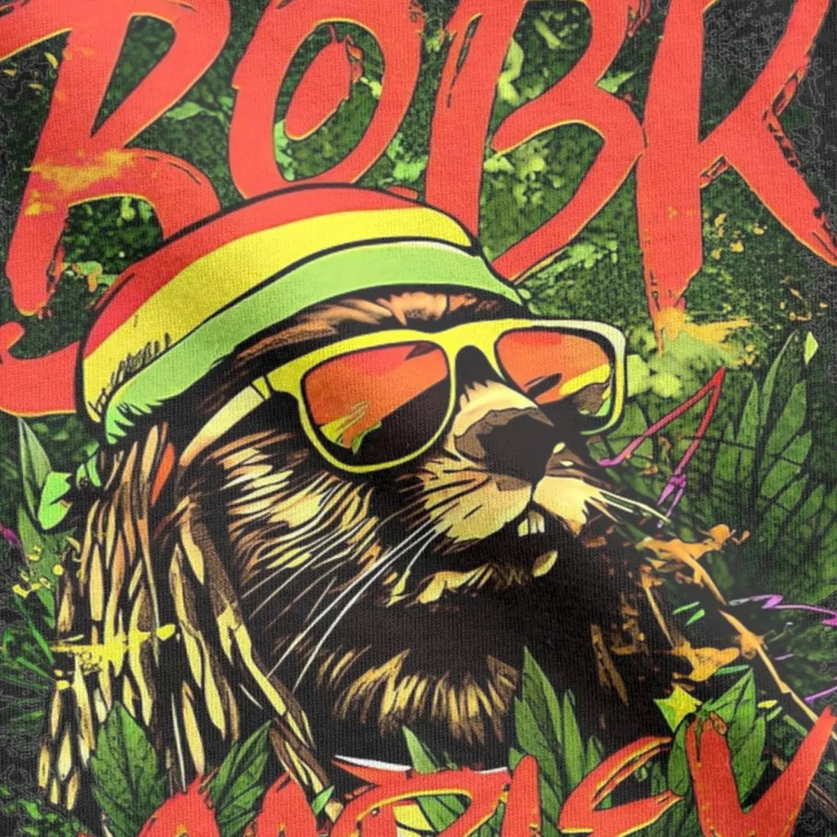 Novelty Bobr Marley No Kurwa No Cry Kurwa Bober Beaver Boberek T-Shirts for Men Cotton T Shirt Short Sleeve Tees Plus Size