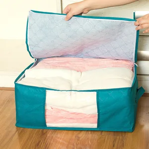 1 /2 /3 Çanta saklama dolabı giysi dokunmamış kumaş, toz geçirmez, katlanır, saplı, bebeklerin sınıflandırılması için ev, giysi, bir saklama kutusu vardır Borsada ilk 10 satış giysi ve içme №7