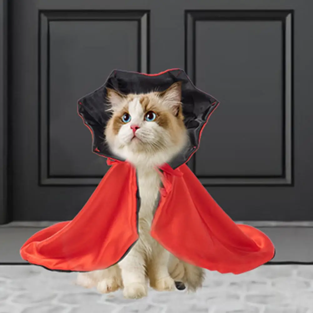 

Cute Halloween Pet Costumes Cosplay Cloak Adjustable Witch Cape Festive Party Dress up for Small Dog Cat Kitten