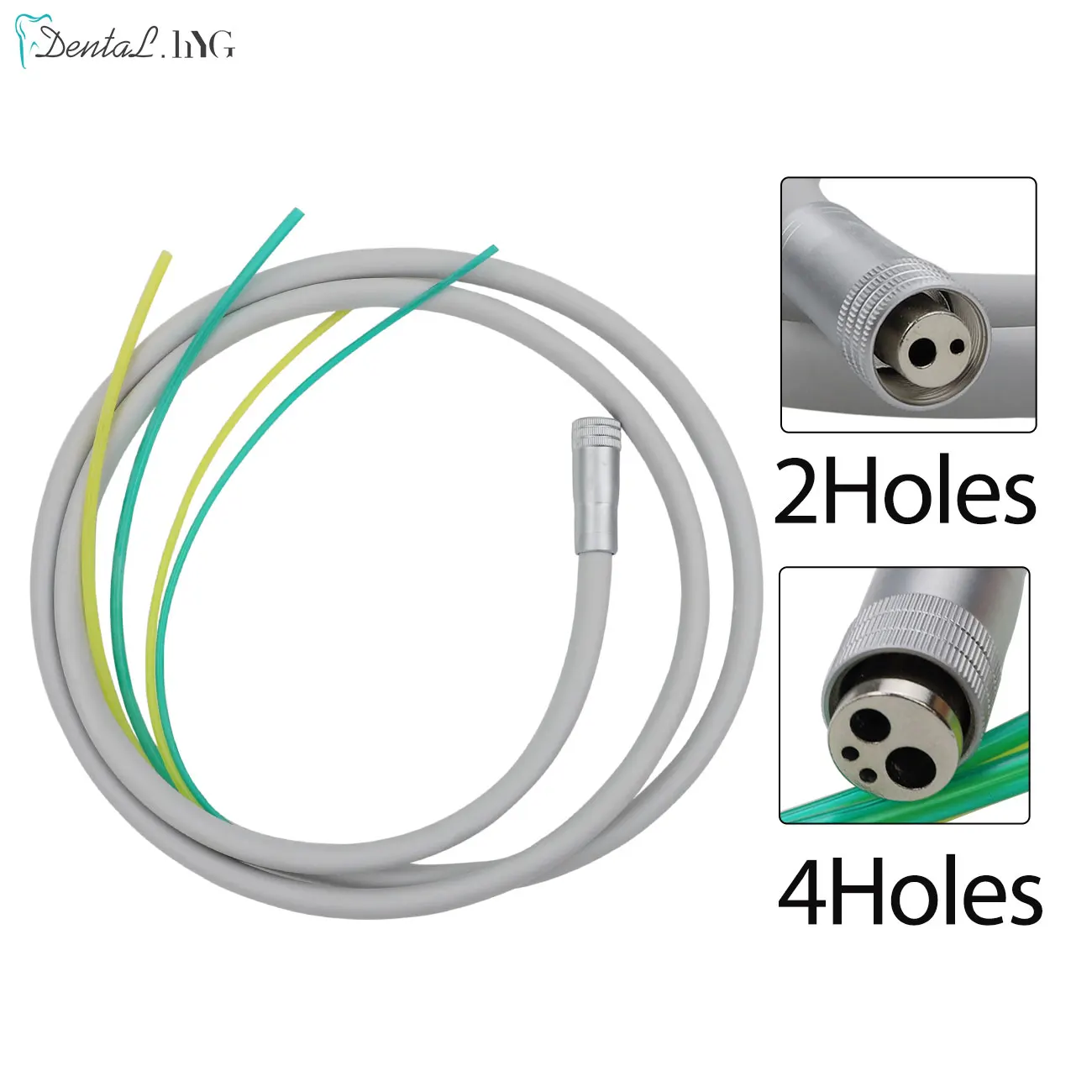 2/4 Holes Dental Silicone Hose With Fitting for High/Low speed Air Turbine Handpiece Dental Chair Accessories Spare Parts