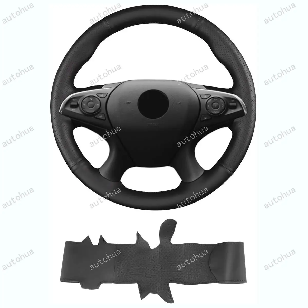 

Hand-Stitch Steering Wheel Cover for Buick Lacrosse 2017/Enclave 2018/Enclave Avenir 2018/LaCrosse Avenir 2018 Leather