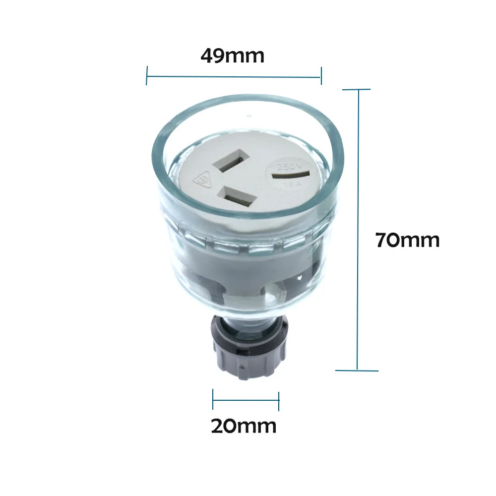 1 pcs SAA Rewirable Plug Socket Australian Female Socket 3 Prong Electrical Socket Grounded Rewire Socket DIY Assembled