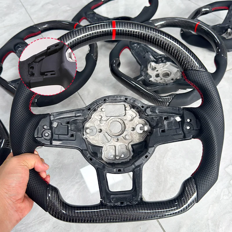Image of Passend für Volkswagen Golf High-End 7GTI Polo GTI Carbon-Faser-Lenkrad Boutique-Ausführung