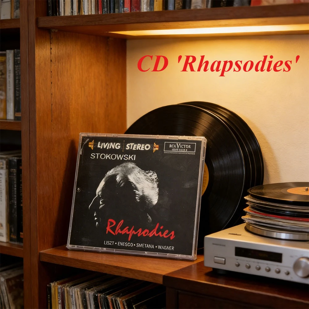 

CD "Rhapsodies" — это классический альбом из серии RCA Living Stereo, исполняемый Леопольдом Стоковским. Альбом переиздан в 1993 году.