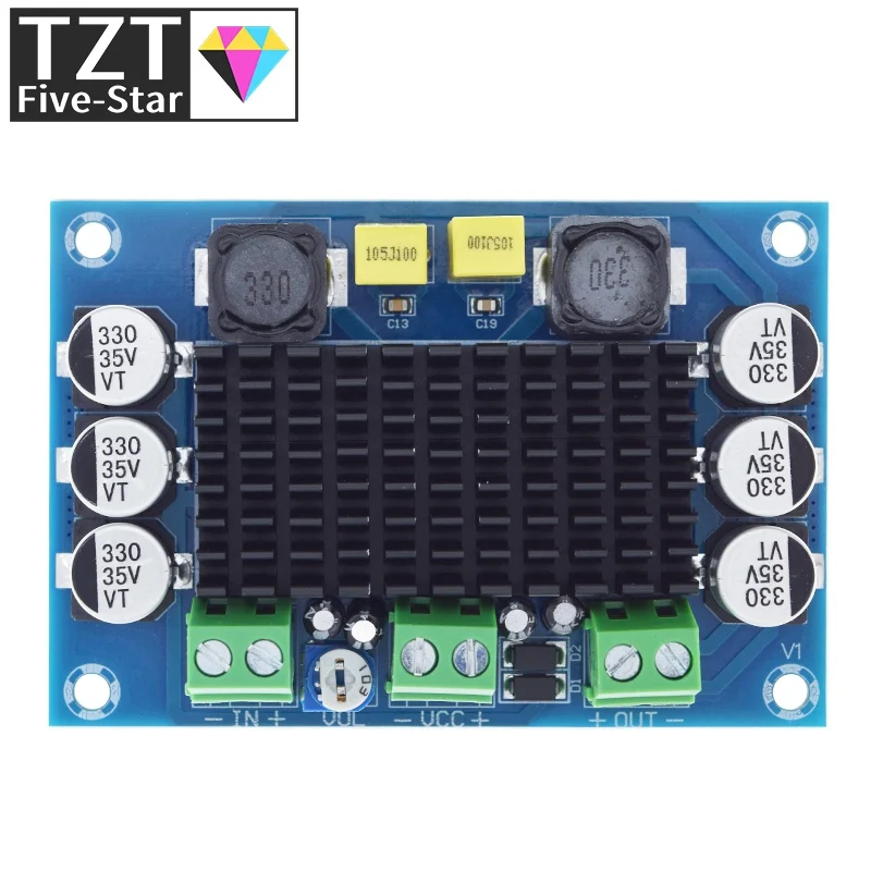 TZT TPA3116 D2 TPA3116DA DC 12V 24V 100W Mono Channel Digital Power Audio Amplifier Board TPA3116D2 Large Capacity Board