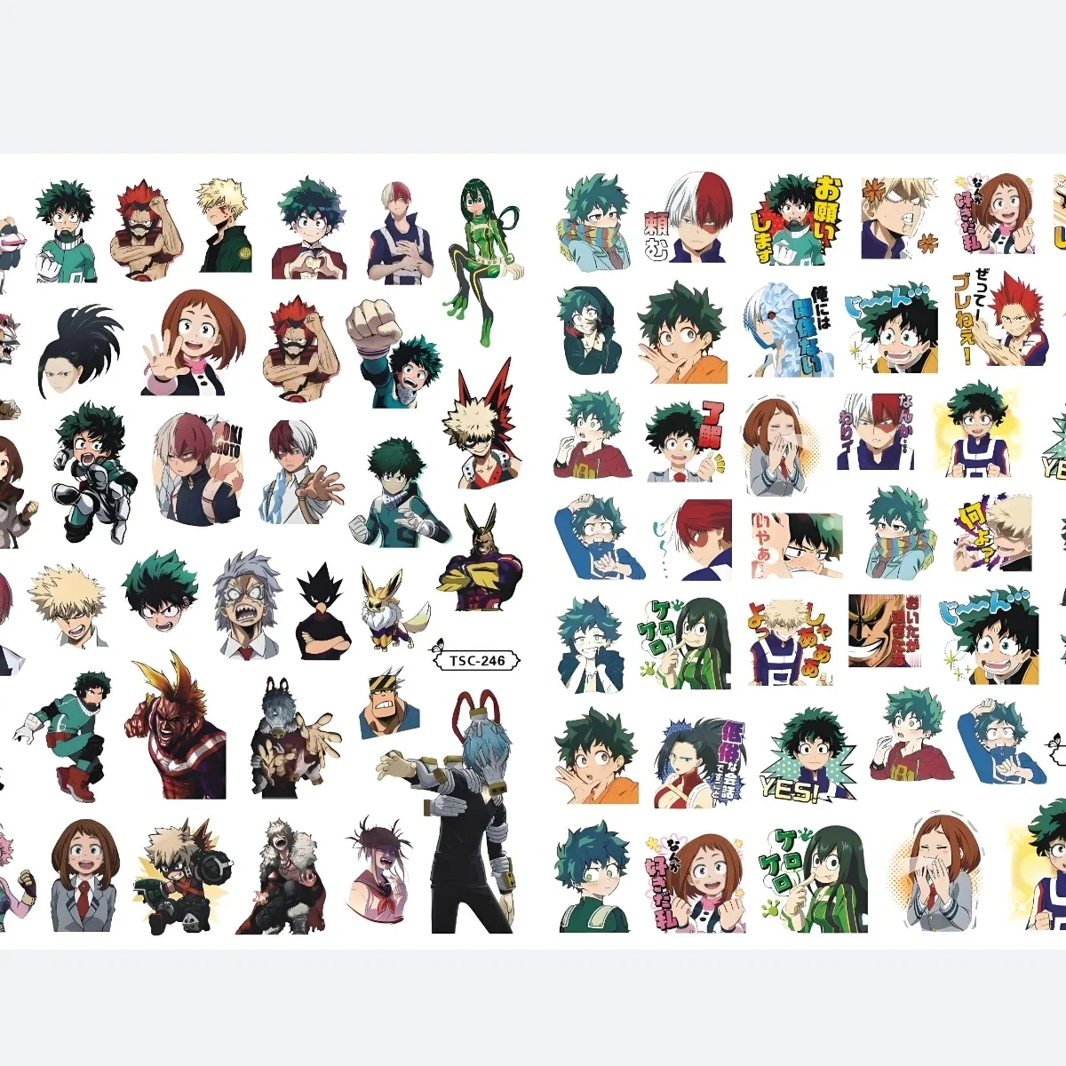 TSC-370 My Hero Academia,ห้องน้ํา-Bound Hanako-Kun,,อะนิเมะ 3D สติ๊กเกอร์เล็บสติกเกอร์เล็บ