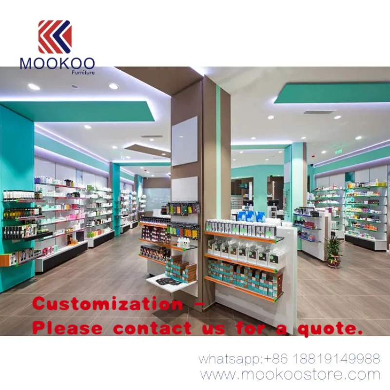 

custom.Drugstore Interior Design Pharmacy Store Display Cabinets Shelves