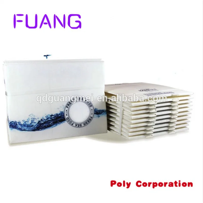 Custom  Customized Seafood Products Frozen Fish Shrimp Meat Products Coroplast Packaging Boxes