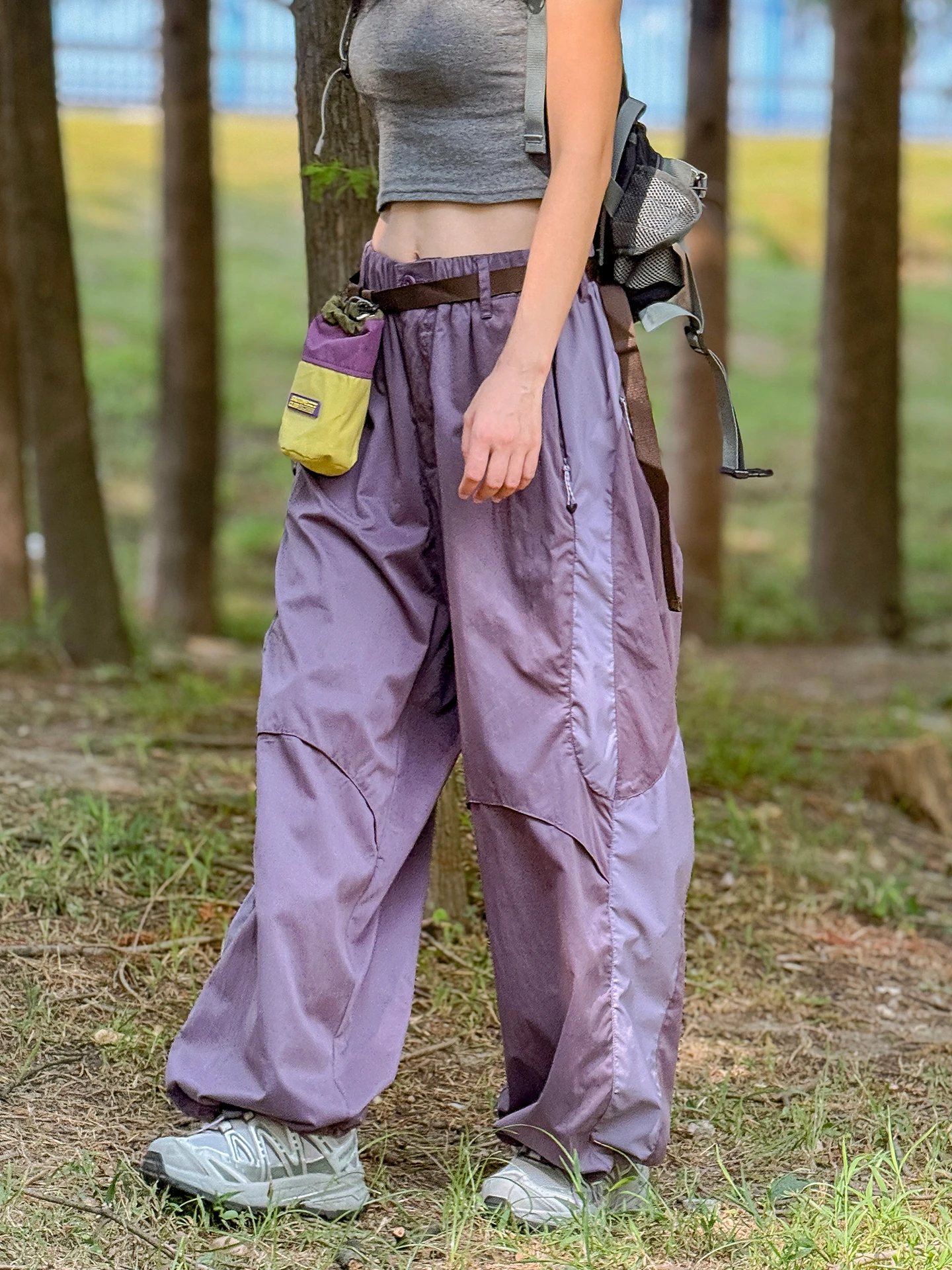 

Outdoor Workwear Trousers Women's Loose Casual Straight Leg Mountain Climbing Qui Dry Color Blo Design Youth Faion