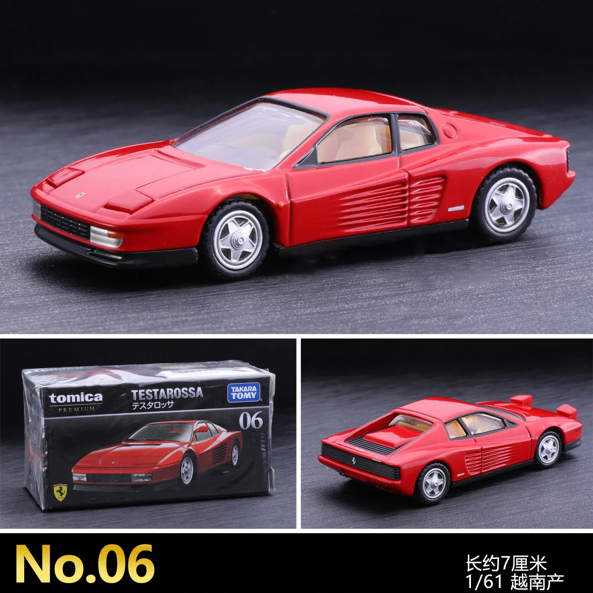 Takara Tomy Ferrari TESTAROSSA Legering auto Diecasts & Toy Vehicles Automodel Miniatuurschaalmodelauto voor kinderen Uitverkocht