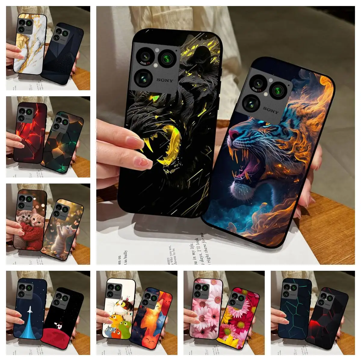 Funda de teléfono para Sony Xperia 1 VIII, funda suave de silicona con dibujos animados de lujo para Sony Xperia 1 VIII, funda para teléfono Xperia1 VIII