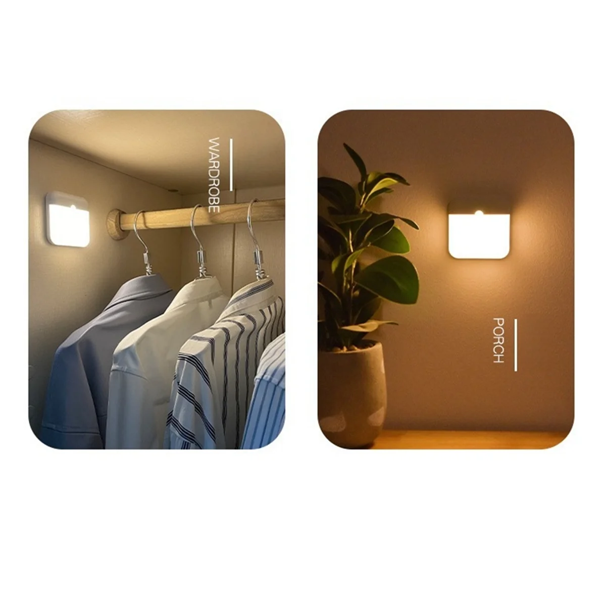 

Motion Sensor Light Rechargeable LED Lamp for Bedroom Kitchen Stair Hallway Wardrobe Cupboard Lighting,B