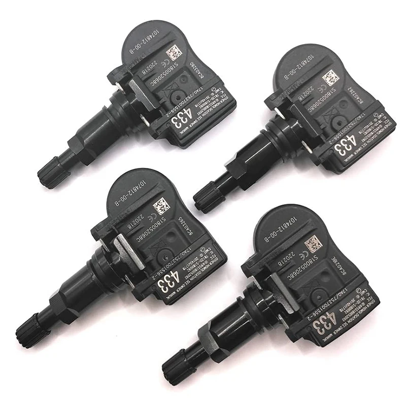 

4 Pcs/lot Tire Pressure Monitoring System Sensor 1074812-00-B 107481200B For Tesla Model 3 Model S Model X TPMS 433MHz