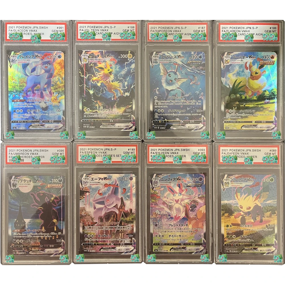 

Anime PTCG Collection Card Eeveelution JPN.SWSH Fa/Umbreon Vmax Eevee Heroes-Hyper Holographic Label Trading Card Child Gifts