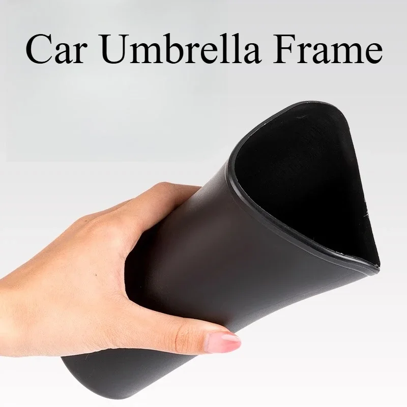 

Car Umbrella Frame Car Rear Seat Umbrella Fixed Frame Umbrella Cover Storage Bucket Hook Clip Storage Box Waterproof Accessories
