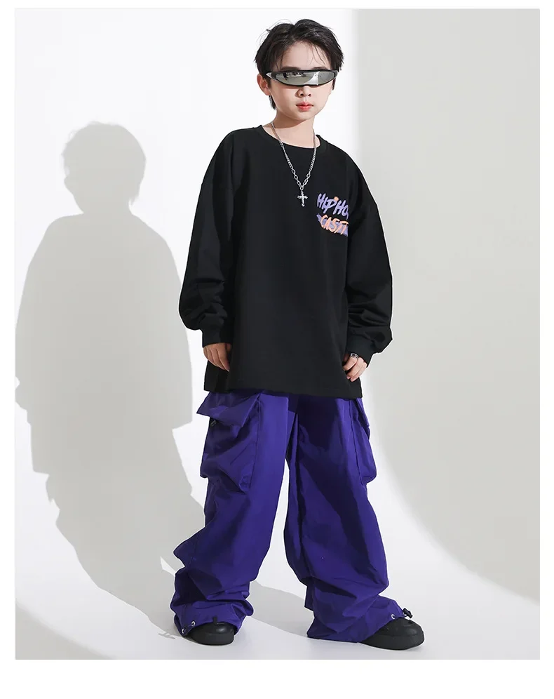 Jazz-Tanzkostüm für Mädchen, hübsches japanisches Street-Dance-Performance-Kostüm-Set, Hiphop-Show-Bühnentrend für Kinder