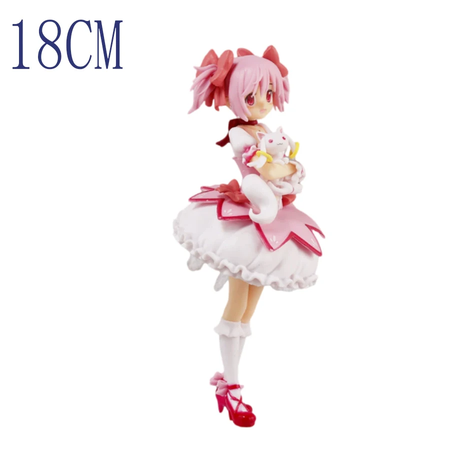 17-18 cm Puella Magi Madoka Magica Aniem Figura Kaname Madoka Action Figure Magic Girl Modello Decor Bambole Giocattoli Regalo di Natale