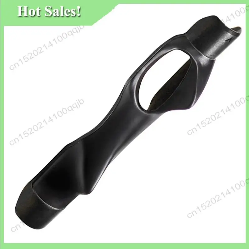 

-FDDT 4X Golf Grip Training Aid Golf Club Handle For Swing Grip Trainer Left Right Hand Practice Aid,Black