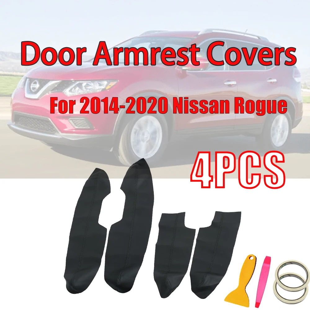 

4Pcs Car Door Side Armrest Pad for Car Anti-Fatigue Arm Elbow Thigh Support Car Arm Rest Accessories, for Nissan Rogue 2014-2020