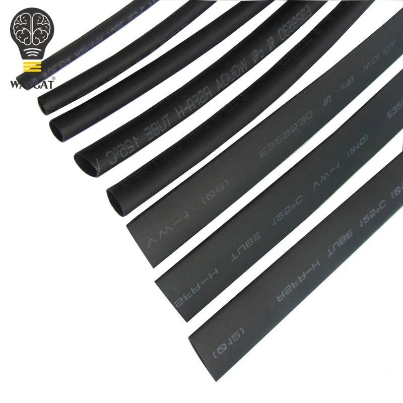 8 Size Heatshrink Heat Shrink Tube Black Insulation Sleeves Wire Wrap Cable Kit 2mm~12mm