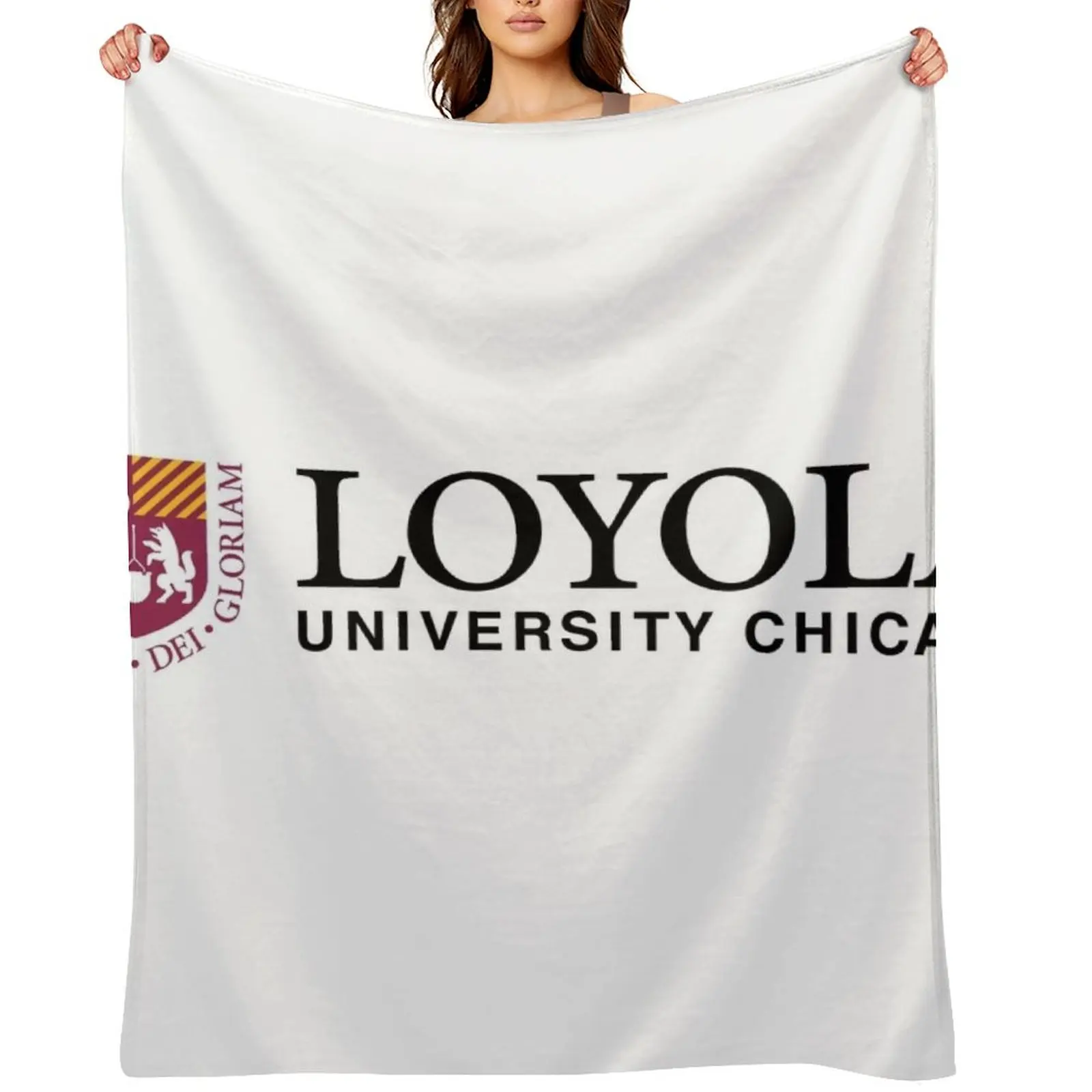 

Loyola University Chicago Throw Blanket Soft Plaid Soft Personalized Gift Blankets For Bed Blankets