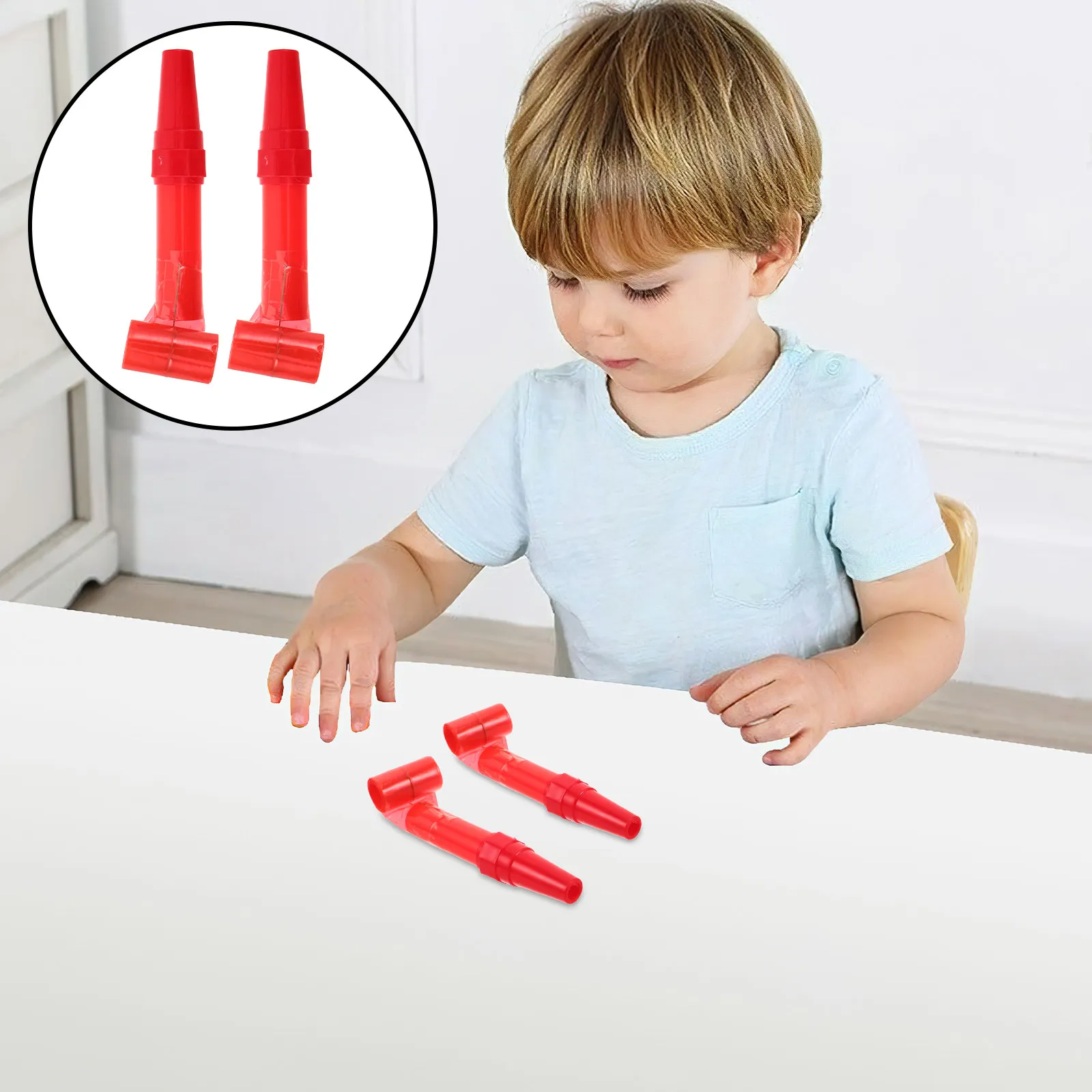 

50Pcs Frog Tongue Sticking Whistle Noise Maker Blowouts Plastic Birthday Party Holiday Celebration Blowout Accessories