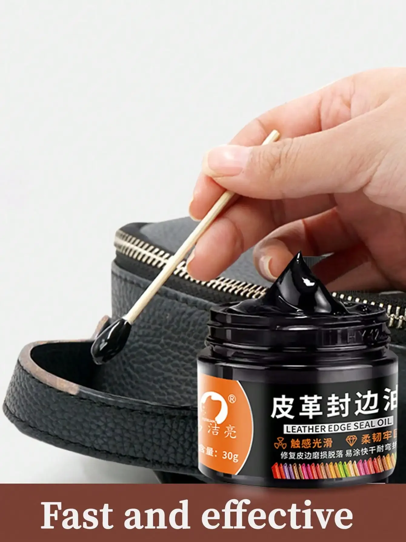 Leather Edge Oil Bag Oil Edge Repair Lost Color Patch Color Refurbishment Coloring Repair Wear&Tear Recovery Edge Leather Paint